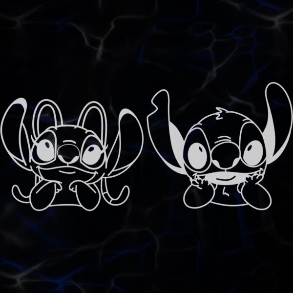 STICKER ”ANGEL&STITCH”