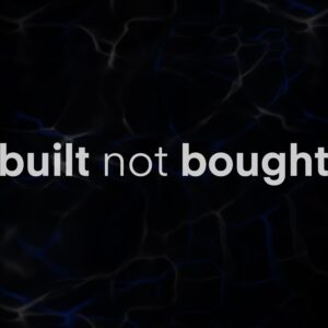 STICKER ”BUILT NOT BOUGHT”