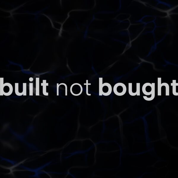STICKER ”BUILT NOT BOUGHT”