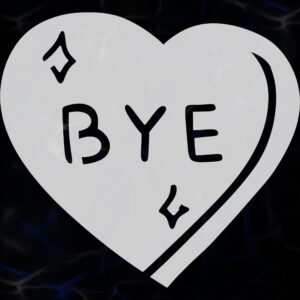 STICKER ”BYE”