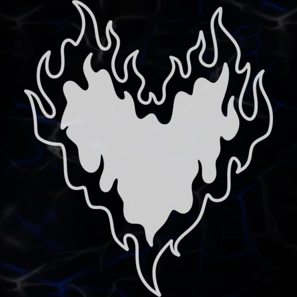 STICKER ”FLAME HEART”