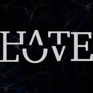 STICKER ”HATE LOVE”