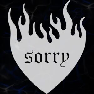 STICKER ”SORRY”