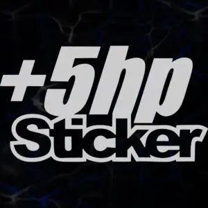 STICKER ”+5HP STICKER”