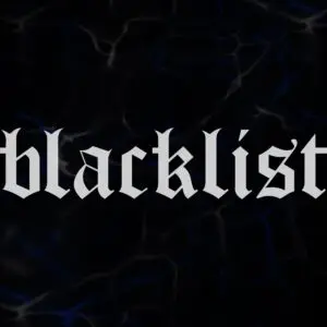 STICKER ”BLACKLIST”