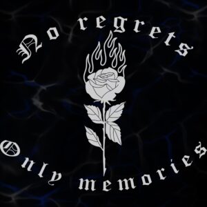 STICKER ”NO REGRETS”