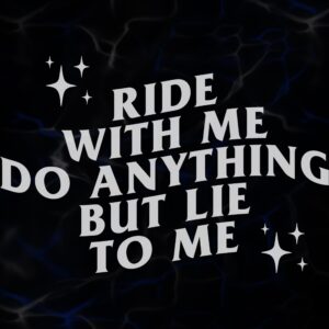STICKER ”RIDE WITH ME”