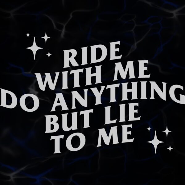 STICKER ”RIDE WITH ME”