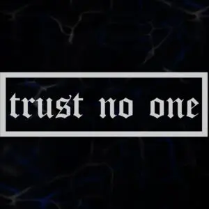 SLAP STICKER TRUST NO ONE