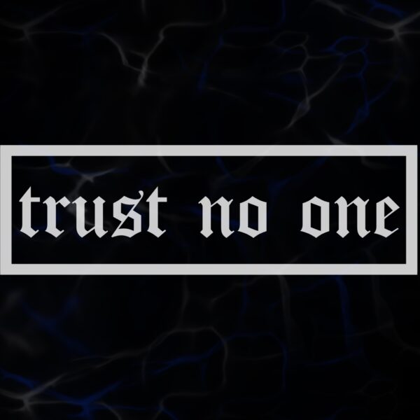 SLAP STICKER TRUST NO ONE