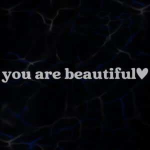 STICKER ”YOU ARE BEAUTIFUL”