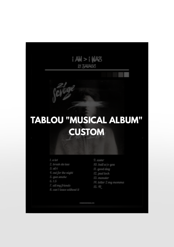 - TABLOU „ALBUM MUZICAL” PERSONALIZAT -
