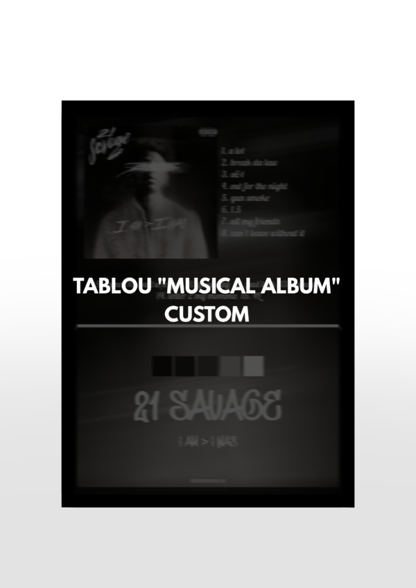 - TABLOU „ALBUM MUZICAL” PERSONALIZAT - - imagine 3