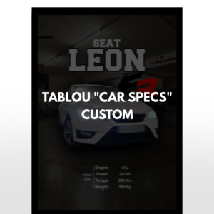 TABLOU PERSONALIZAT „CAR SPECS”