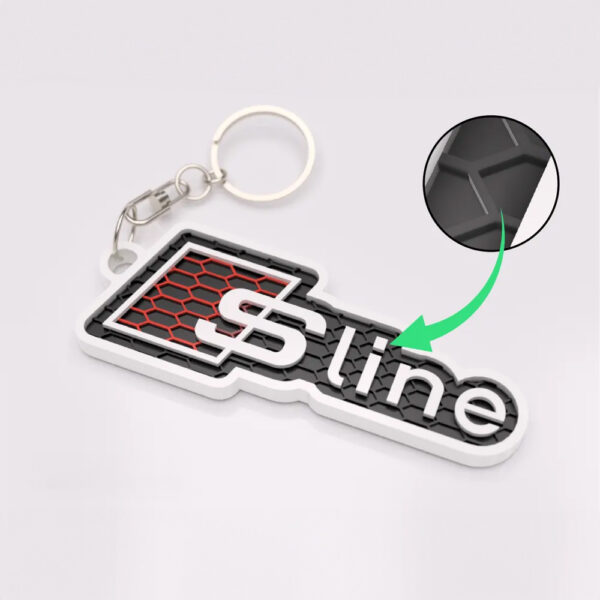 Breloc auto printat 3D Audi S-line