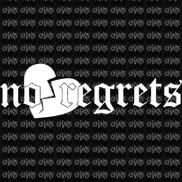 STICKER „NO REGRETS”