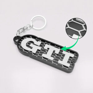 Breloc auto printat 3D Volkswagen GTI
