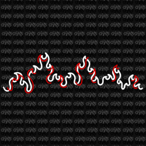 STICKER „DOUBLE FLAME”